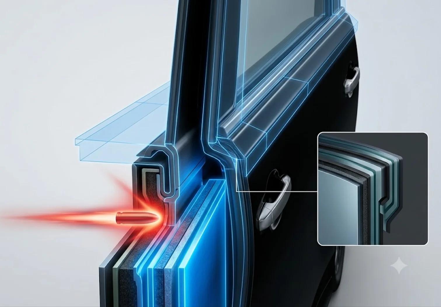 Armoured Door Overlap System
